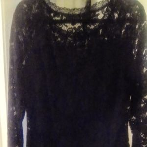 Black lace bodycon dress size XL